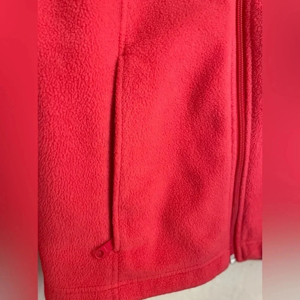 Columbia women’s fleece zip front red coral jacket size M - Picture 3 of 6